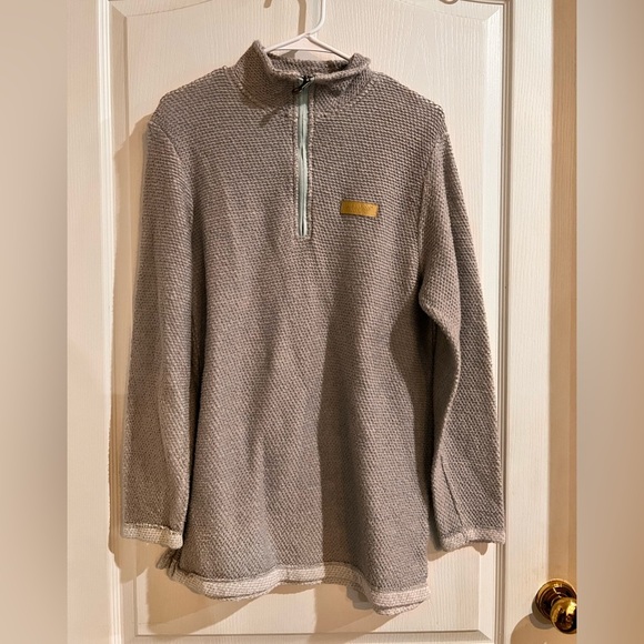 WILL NOT TAKE LESS Jadelynn Brooke Women's Long Sleeve 1/4 Zip Pullover Gray - Picture 1 of 7